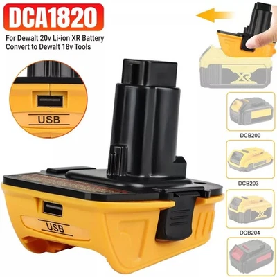 DCA1820 For Dewalt Battery Adapter 18V 20V Li-ion Convert To DC9096 Ni-MH Ni-Cad