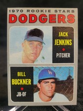 1970 Topps #286  Rookie Stars J Jenkins/Bill Buckner  Nice Card  W/Small Crease. rookie card picture