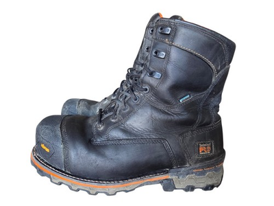 #ad Timberland PRO Men#x27;s 8quot; Boondock Waterproof Work Boots Black 89645 Size 11W $39.99