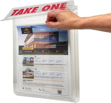 Outdoor Real Estate Brochure Box - Easy to Use Take One Document Holder Holds200