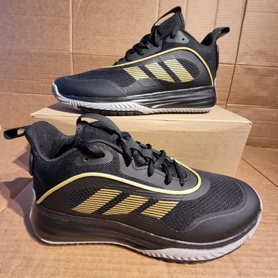 Adidas Herren UK10, Own The Game Basketballschuhe in schwarz mit ersetztem Karton, neu