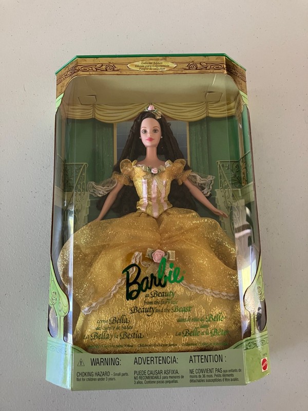 Barbie as Bella from Beauty and the Beast Fairytale 1999 Matel Vigt NIB