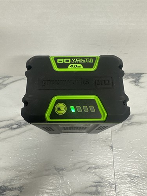 #ad GreenWorks Pro 80V 4Ah Battery amp; Charger Genuine OEM BAB723 Flashing Red Issue $40.00
