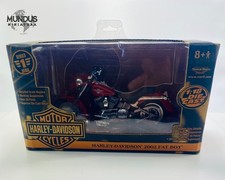 HARLEY DAVIDSON FAT BOY 2002 1/18 AMERICAN MUSCLE DIECAST MODEL