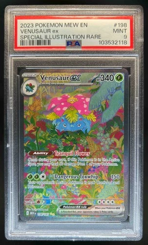 2023 Pokemon SV 151 Venusaur ex #198/165 PSA 9
