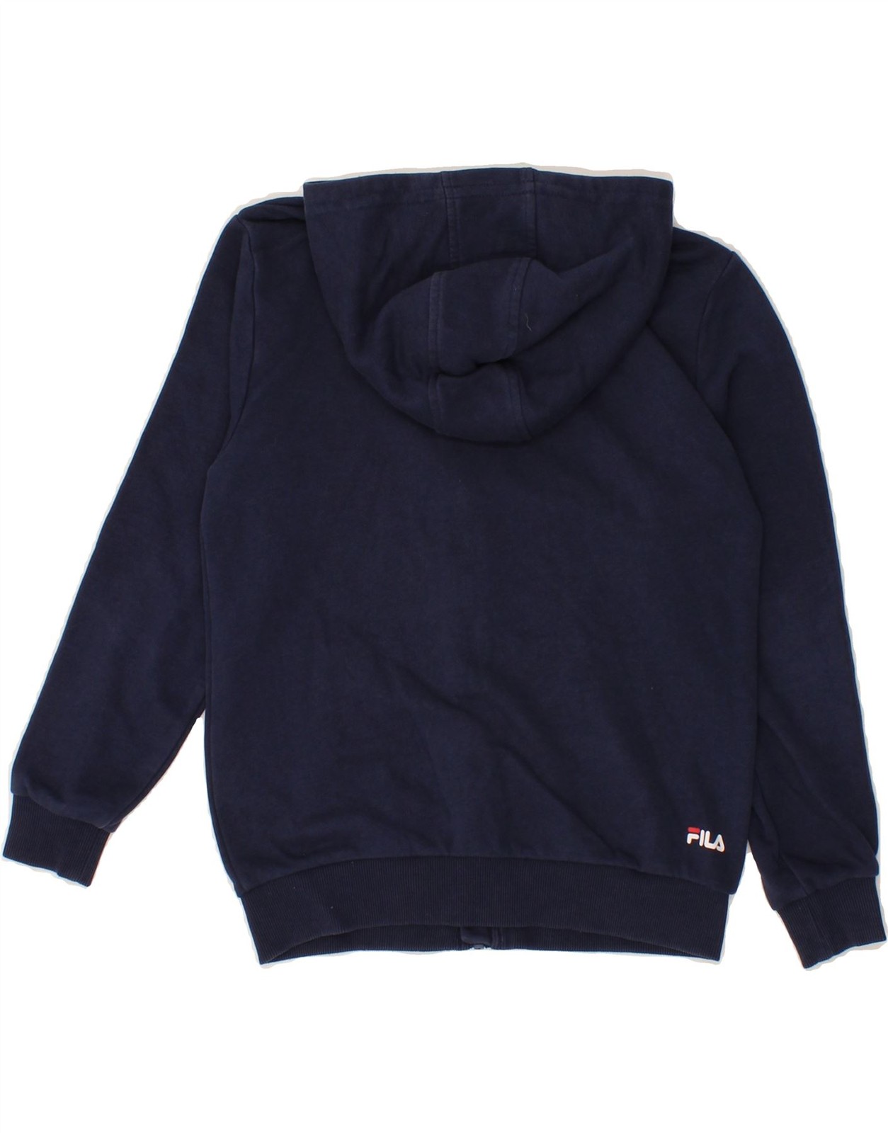 Felpa con cappuccio FILA ragazzo grafica zip 9 10 anni blu navy colorblock R229