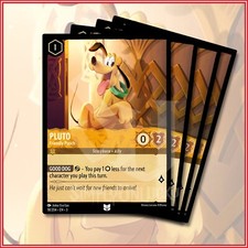 Disney Lorcana TCG: PLUTO - FRIENDLY POOCH x4 Uncommon Into The Inklands 18/204