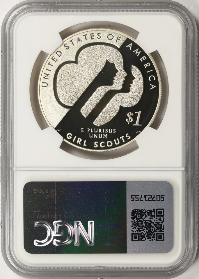 2013-W Proof $1 Girl Scouts Centennial Commemorative Silver Dollar NGC PF69UCAM - Image 2 of 2