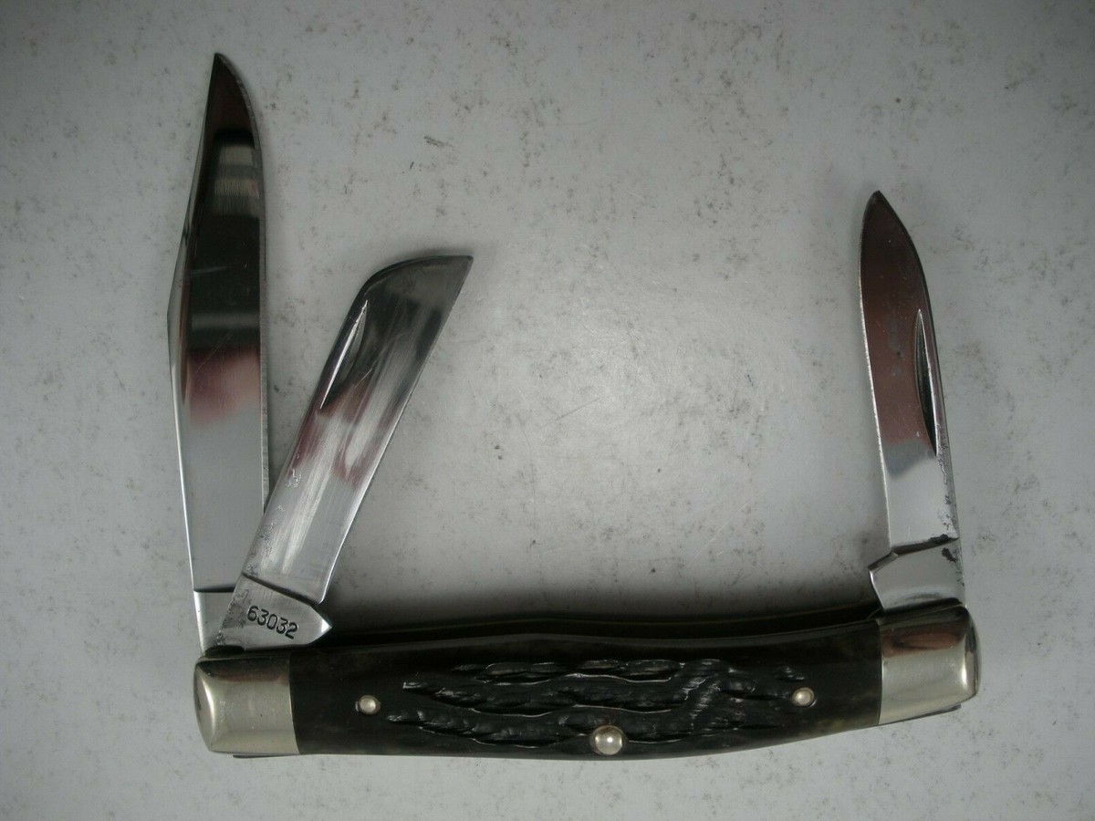 アンティーク品 Original BILLKEN Houseman Case Stockman 65336, 6.5 BoneStag, pocket knife | Advantageously