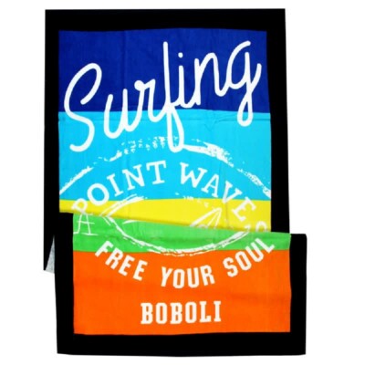 Boboli Strandtuch Surfing | Strand Handtuch | Badetuch 77 x 144 cm