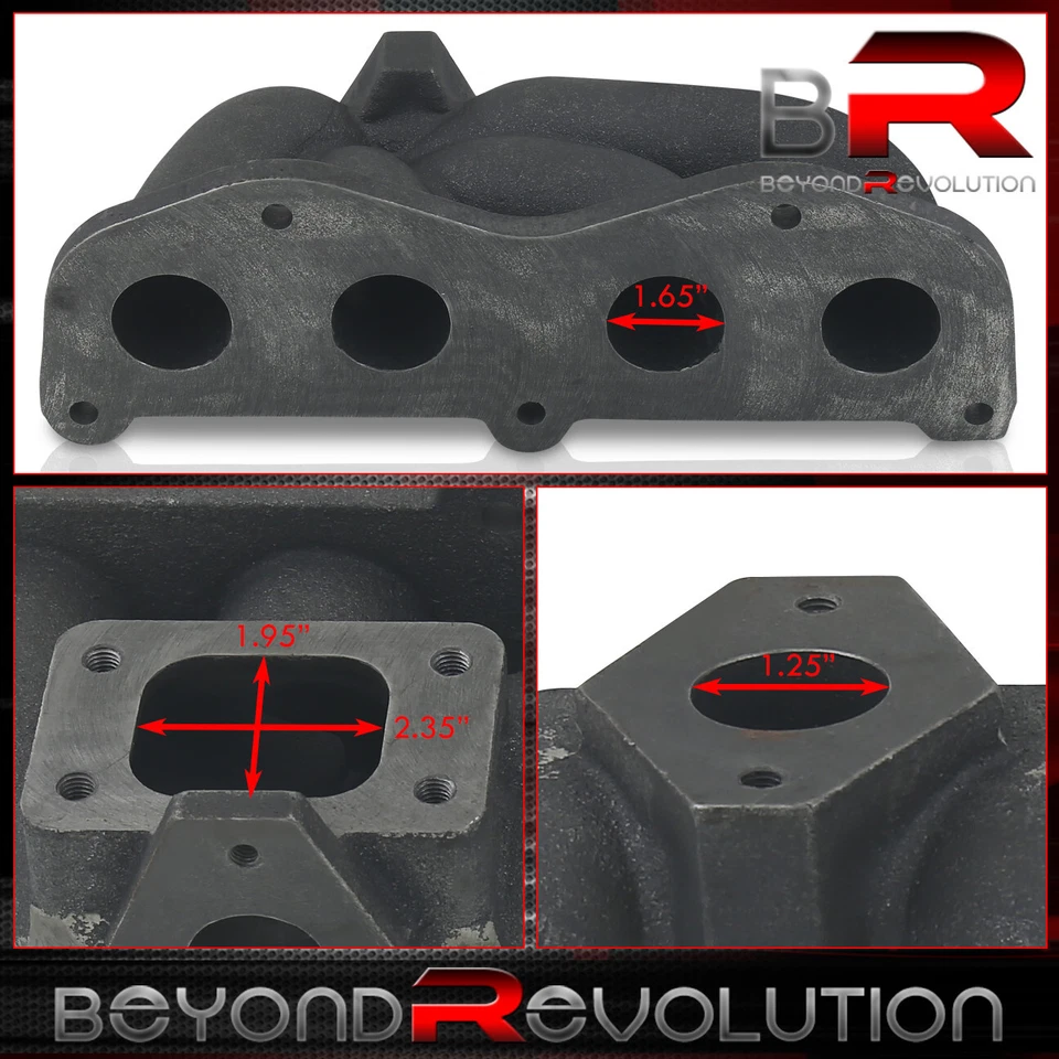 For Scion tC xB / Camry 2.4 2AZ-FE T3/T4 Flange Turbo Manifold Cast Iron Exhaust - Image 3 of 4