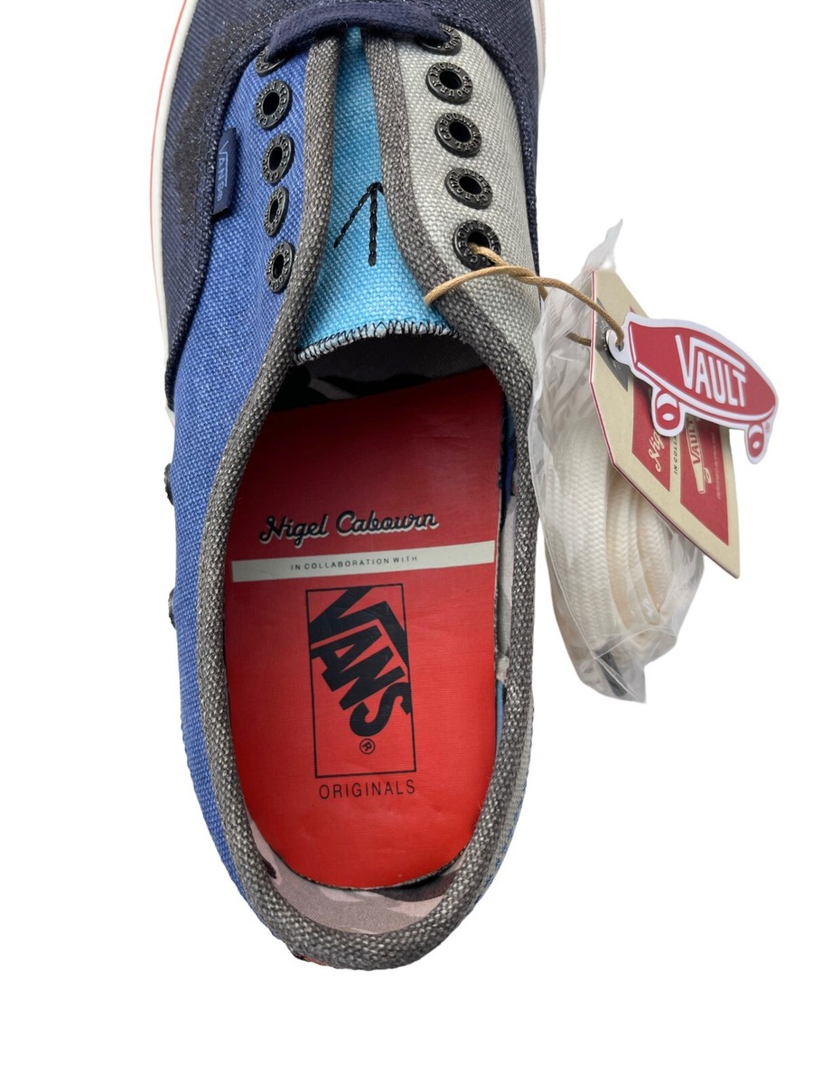 Vans x Nigel Cabourn Men 11.5 Crazy Navy Mix OG Authentic LX Low
