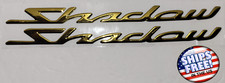 Honda Shadow 3d Gold Motorcycles Emblems 2x