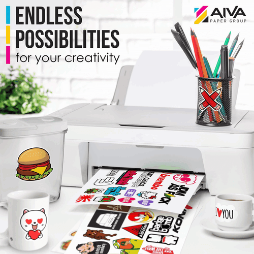 Printable Vinyl Sticker Paper Waterproof Decal Paper for Inkjet Printer 70 - Picture 2 of 7
