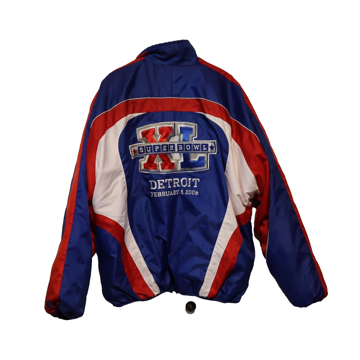 Vintage NFL Super Bowl 40 SIZE Medium Reversible Jacket DETROIT