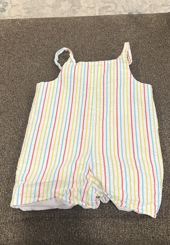 Vintage Toddler Boys Zucchini Brand Bright Sail Boat Romper Size 18 Mo. - Picture 10 of 11