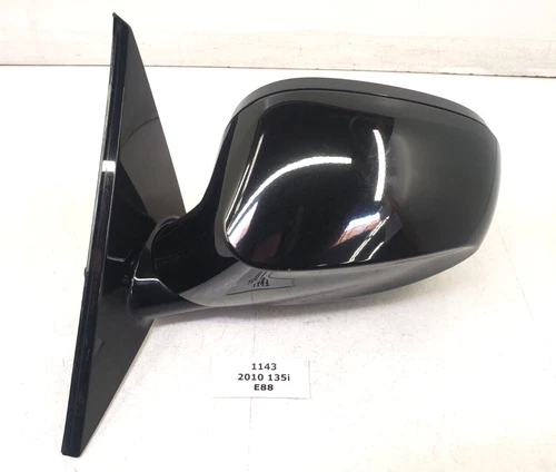 ✅ 10-13 OEM BMW E88 E82 Left Driver Side Heated Mirror Assembly Black 668 *