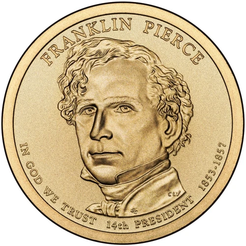Photo of a 2010-D Presidential Dollar Franklin Pierce from an eBay listing that sold on Jul 20, 2026