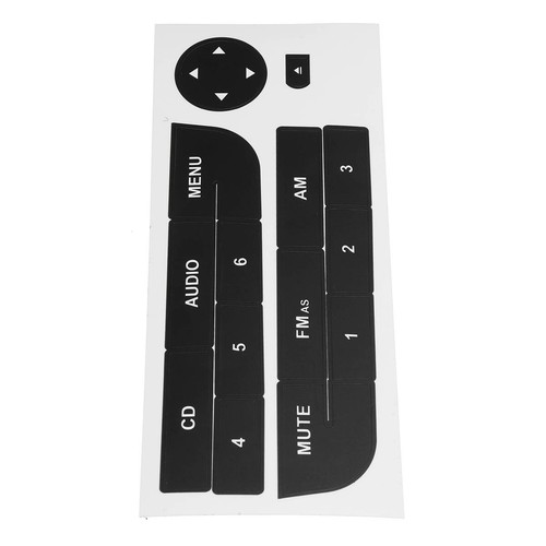Dashboard Peeling Radio Stereo Button Repair Stickers Decal For Fiat Grand Punto - Picture 4 of 6