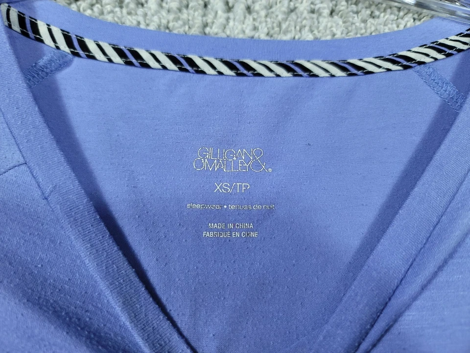 Camiseta Feminina Roupa de Dormir Gilligan e Omalley Tamanho XS Violeta - Imagem 4 de 4