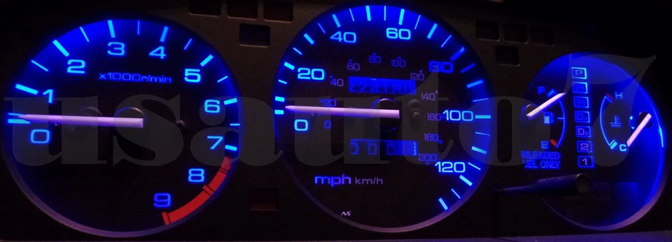 NEW Dash Instrument Cluster Gauge BLUE LEDS LIGHTS KIT Fits 92-95 Honda Civic EG Foto 3 de 4
