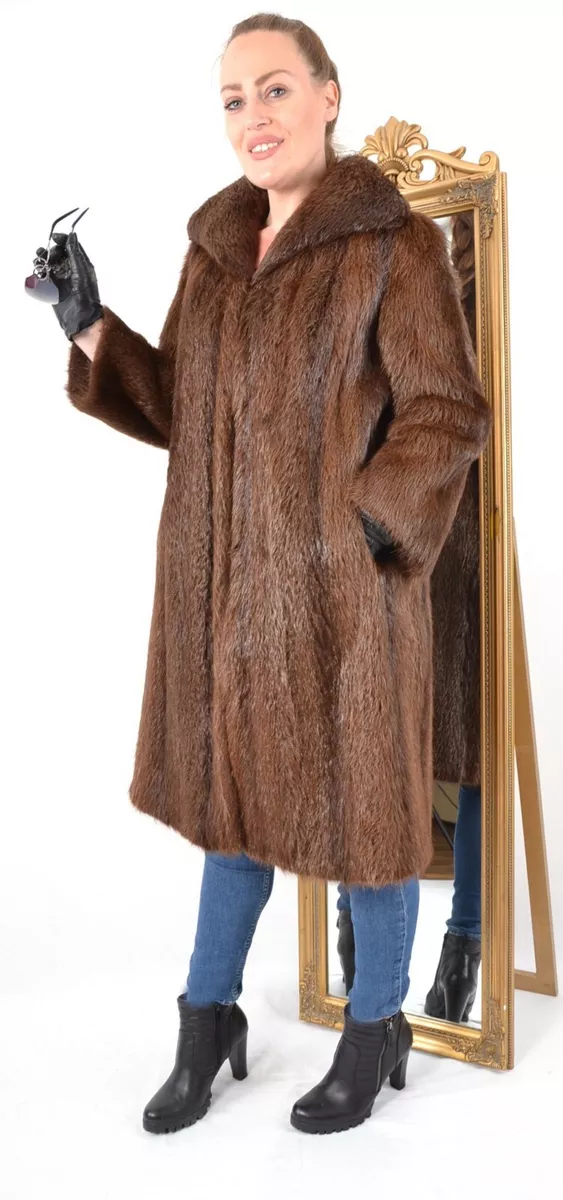 Nutria fur deals coat ebay