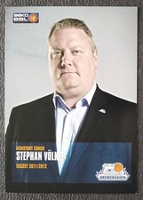5059 Stephan Völkel Eisbär Bremerhaven Koszykówka 2011/12 Karta z autografem