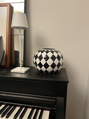 Black and White Ceramic Vase