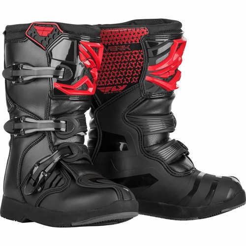 Fly Racing Youth Maverik Boots - 3, Red/Black
