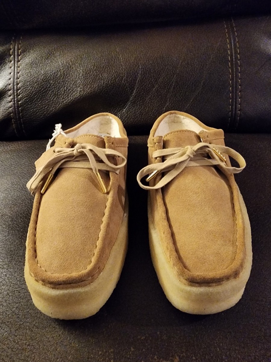 【CLARKS】 Wallabee cup lo in light tan Clarks Originals Wallabee Cup Lo shoes in light tan