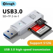 USB 3.0 Card Reader 2in1 Micro sd card Reader adapter High Speed