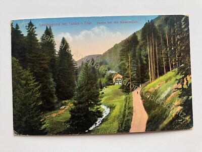 AK Lauchagrund bei Tabarz Thüringen Massemühle 1917 gelaufen