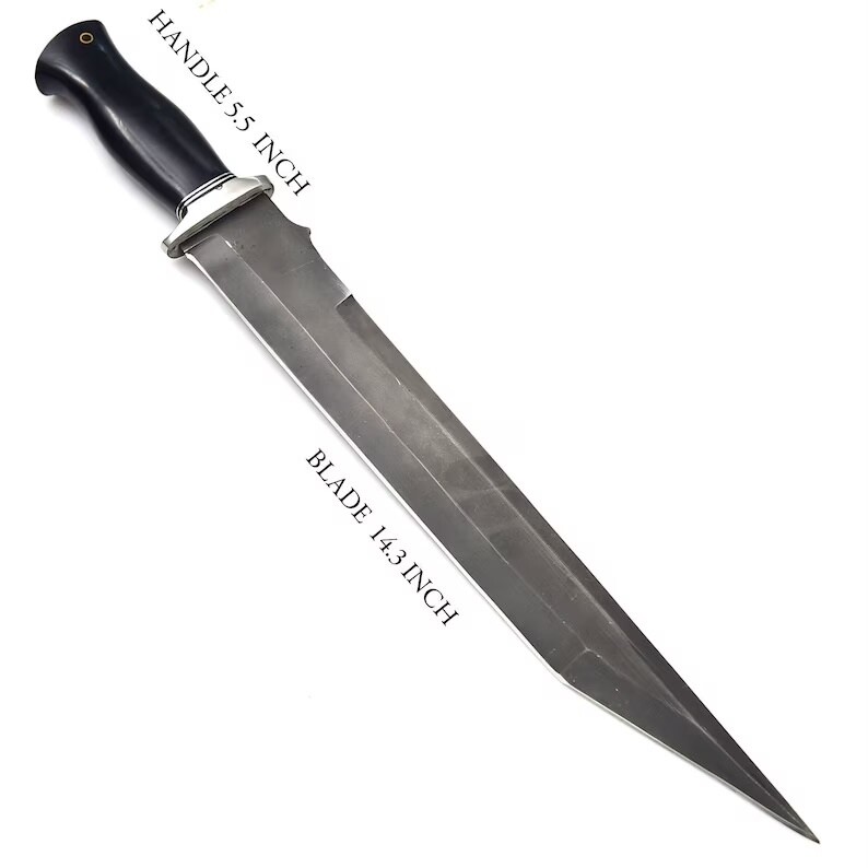 Hand Rambo Machete Knife, Heavy Duty Hunting Combat Military