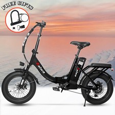 500W E-Bike 16" Electric Bike Fat Tire Folding Bicycle -Commuter Ebike 2025
