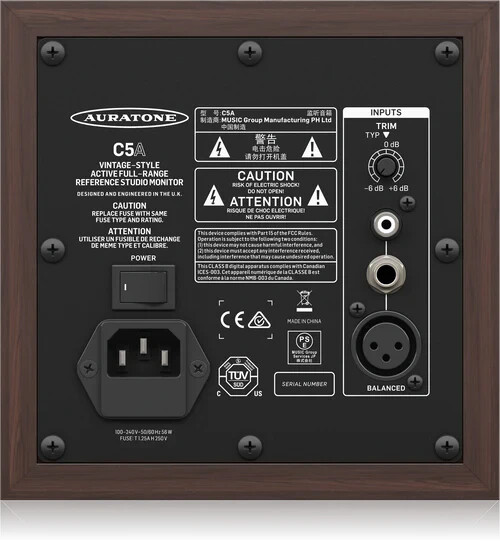 Auratone C5A 海外モデル Auratone C5A Vintage-Style 30W Active Full Range Reference