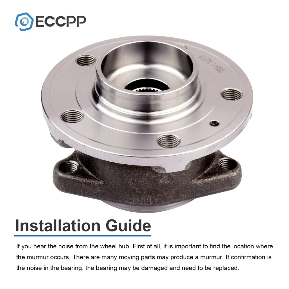 Cojinete de cubo de rueda trasero AWD de 1 pieza para Volvo XC90 2003 2004 2005 2006-2014 con ABS Foto 4 de 4