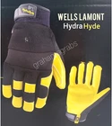 WELLS LAMONT HydraHyde LEATHER WORK GLOVES Breathable Water Resistant Medium NEW