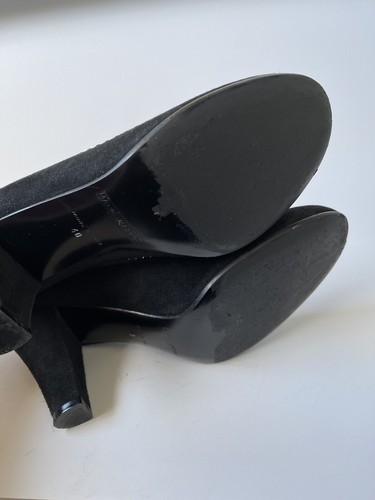 Marc Jacobs Womens Suede Embellished Round Toe Pumps EU 40 US 10 Black - Picture 3 of 10