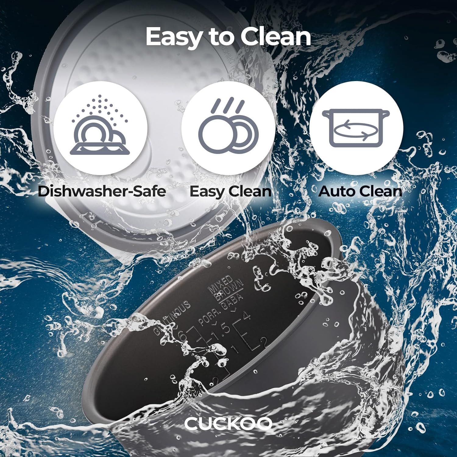 3-Cup Fuzzy Logic Rice Cooker with Delay Timer & Keep Warm, Non-Stick Pot