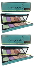 2 Boxes P.F Conceal Color Corrector Palette Face Cream Contour Kit 5 Colors GIFT