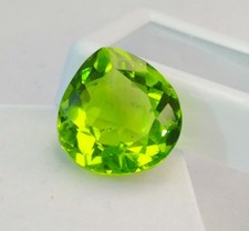 Pear Cut 10-12 Ct Peridot Green Natural Certified Loose Gemstone RK031