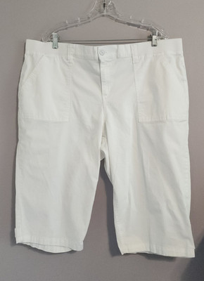 Gloria Vanderbilt white ribbed utility skimmer NWT womens plus 20 20W