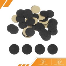 48pcs - Round Adhesive Felt 20mm 3/4" Craft Stickers Non-Woven Fabric Black