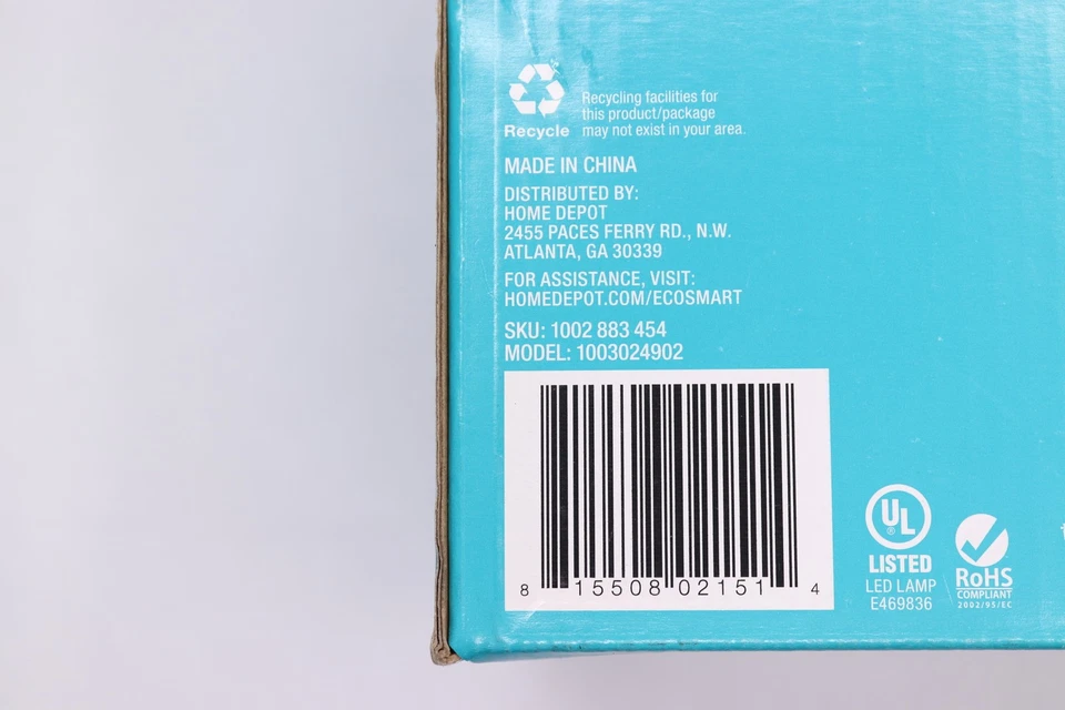 Ecosmart Dimmable LED Light Bulb Soft White 75W 1002883454 - Image 3 of 4