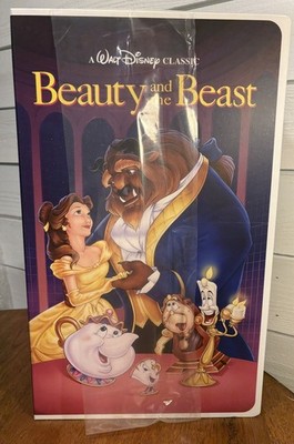 Disney Beauty And The Beast VHS Boxed Silk Touch Throw, 50'' x 70'' Blanket New