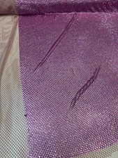 Purple Diamond Rhinestone Mesh Fabric   Sparkly Crystal Net Fabric By The Yard