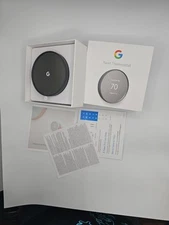 Google Nest Thermostat G4CVZ Charcoal Programmable Smart Thermostat New(openbox)