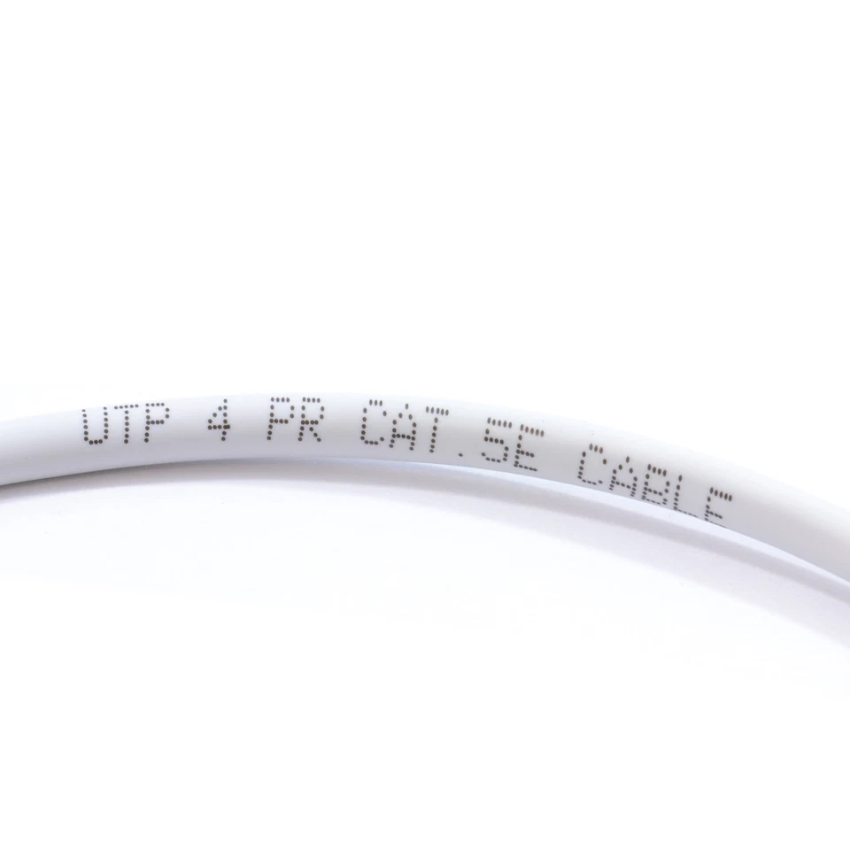 Cable cable 3m blanco red Ethernet RJ45 Cat5E-CCA UTP PARCHE 26AWG - Imagen 2 de 4