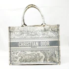 Christian Dior Tote Bag Gray Canvas 2762190