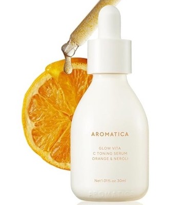 Aromatica Glow Vita C toning Serum Orange & Neroli 30ml Blemish Care K-Beauty